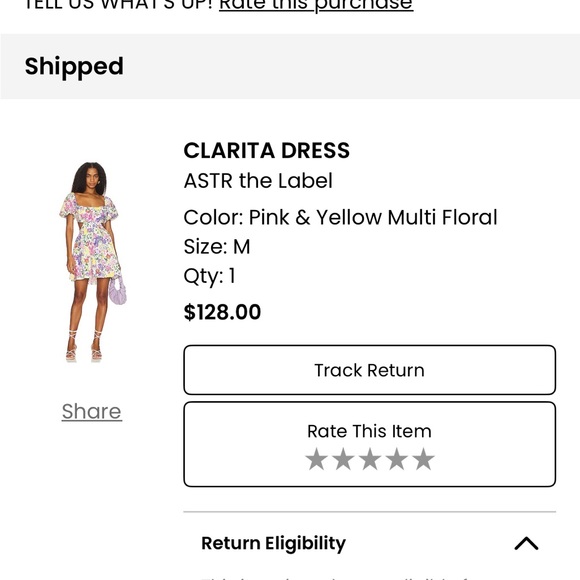 REVOLVE Clarita Dress Pink & Yellow Multi Floral - Picture 5 of 5